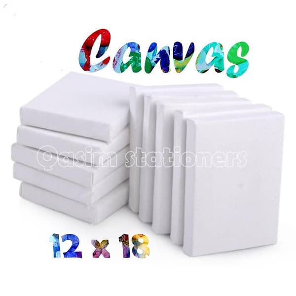 2 Pieces Of 12 X 18 Inches Primed Canvas Boards For Painting