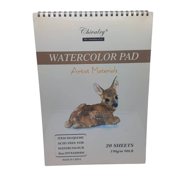 Chivalry Watercolor Pad For Artist A3/A4 Size 20 Sheets 190gsm