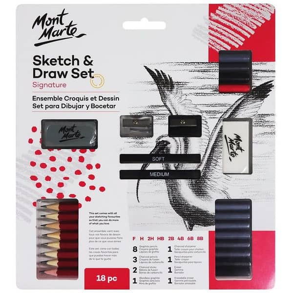 MONT MARTE 18-Piece Sketch & Draw Signature Set