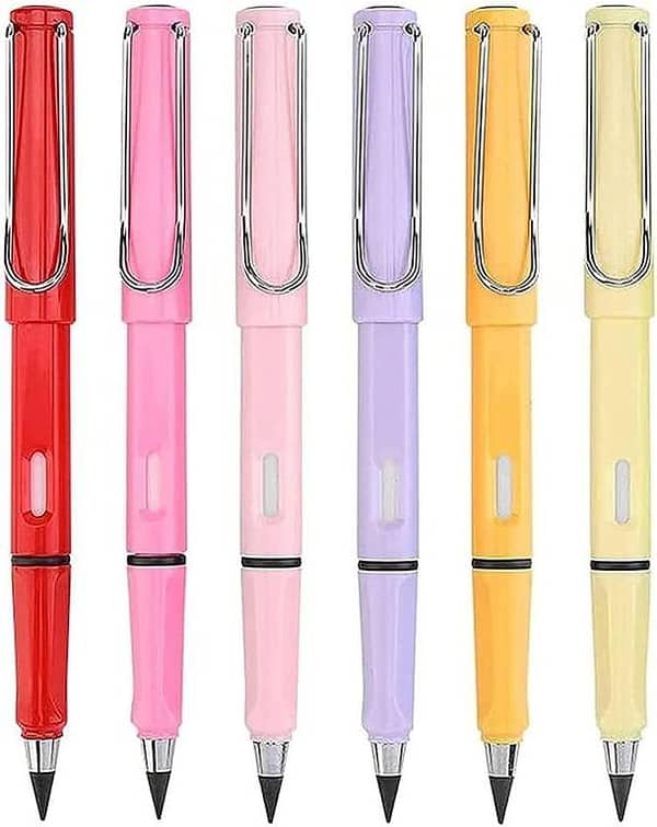 Set of 5 Infinity Magic Pencils with Eraser - Eco-Friendly and Fun Pencils for Kids' Writing, Sketching, and Drawing