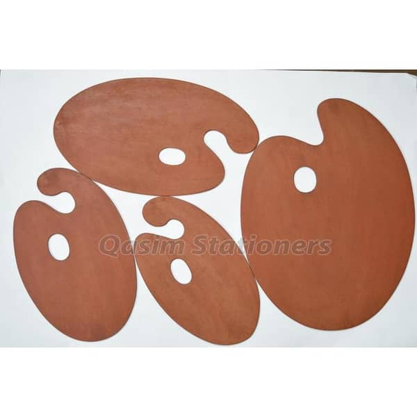 Wooden Palette Oval Art Natural Wood Painting Palettes Holes for Oil Painting Tray