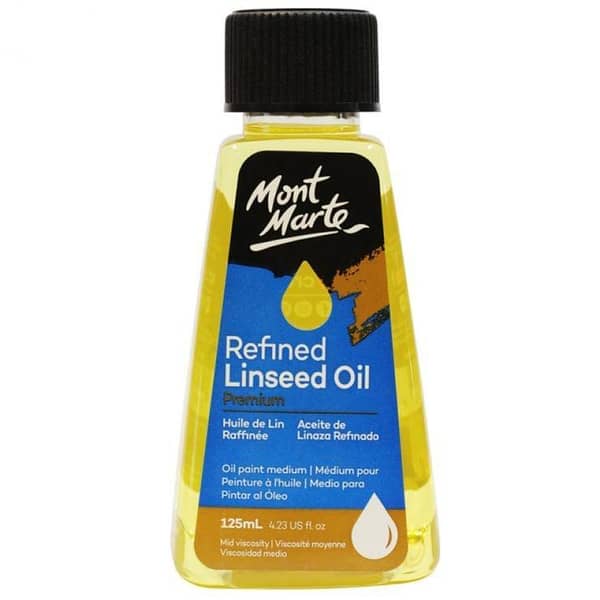 Mont Marte Oil Medium - Refined Linseed Oil 125ml