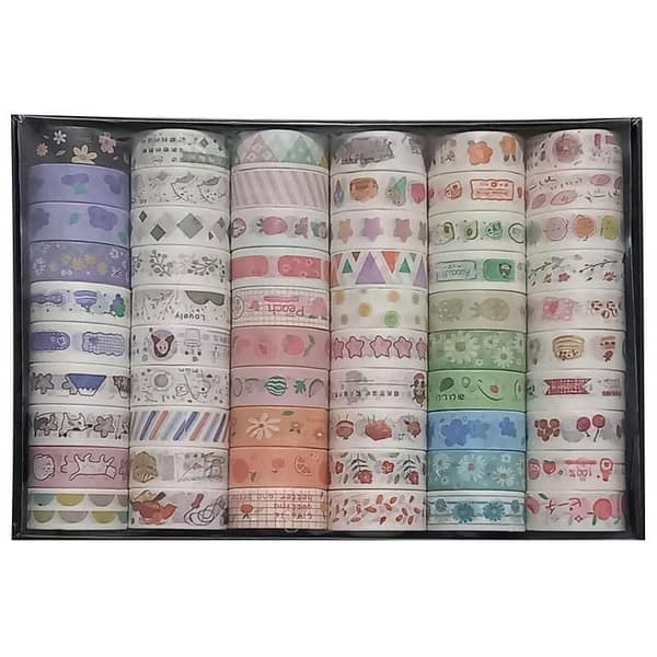 20 Rolls Washi Tapes, Decorative Masking Craft Tapes for DIY Art Crafts Projects, Scrapbook, Washi tape set, Decorative masking tape