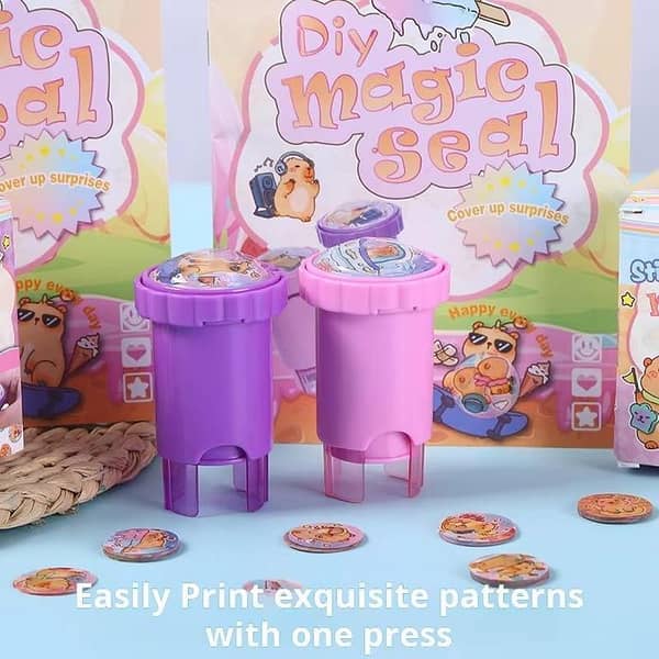Magic Seal sticker Cartoon Seamless waterproof bonus sticker book Boys and girls stamped puzzle children's toys