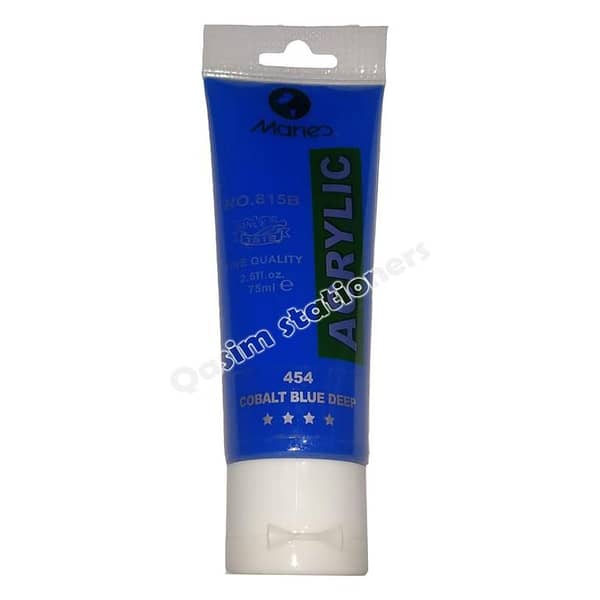 Marie's 75ml Acrylic Colors Paint Tubes-454 Cob_alt Blue Deep