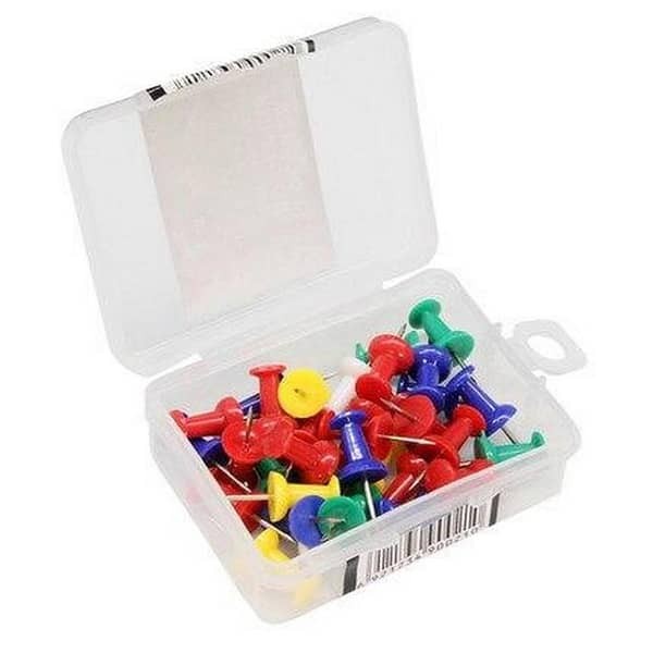 Pack of 40pcs Color full Push Pin Thumb Pin - Multicolour