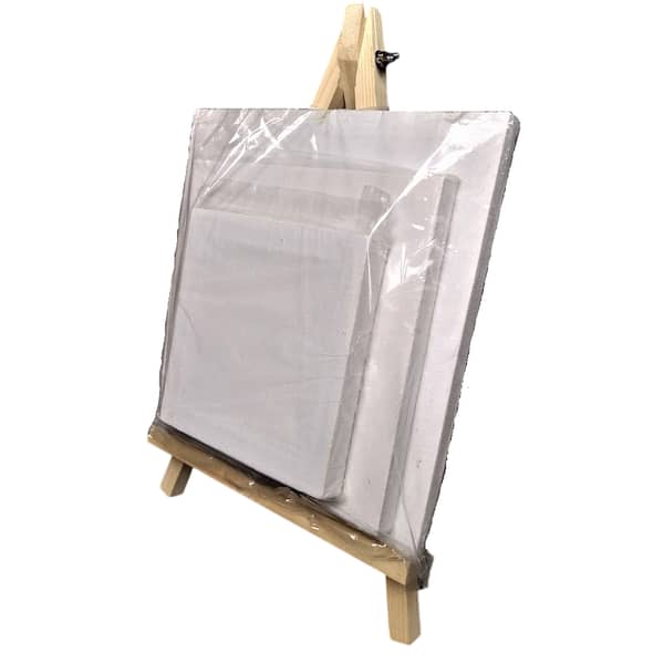Canvas Set of 3 With Wooden Easel 10/8/6