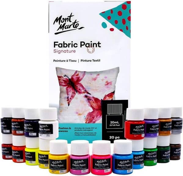 Mont Marte Signature Fabric Paint Set - 20pc x 20ml