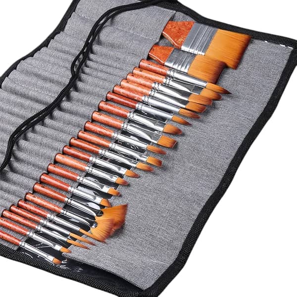 Giorgione Multipurpose Artist Paint Brush Set Of 25 Multishapes Brush