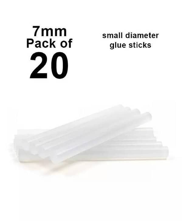 Pack Of 20 - Hot Glue Gun_Sticks 7mm - WhiteStick Length: 230 mm (10 Inch Approx)