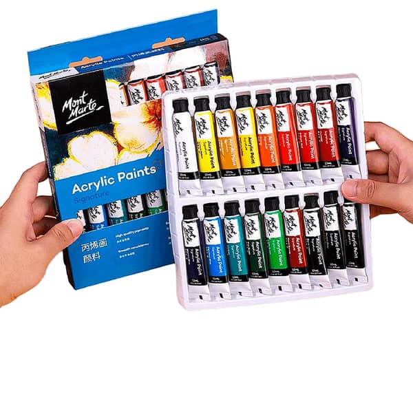 Mont Marte Signature Acrylic Paints Set 18 Pcs x 12ml