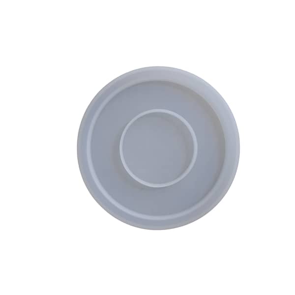 DIY Plaster Coaster Silicone Molds Tray Resin Mould Home Crafts Gardening Decor