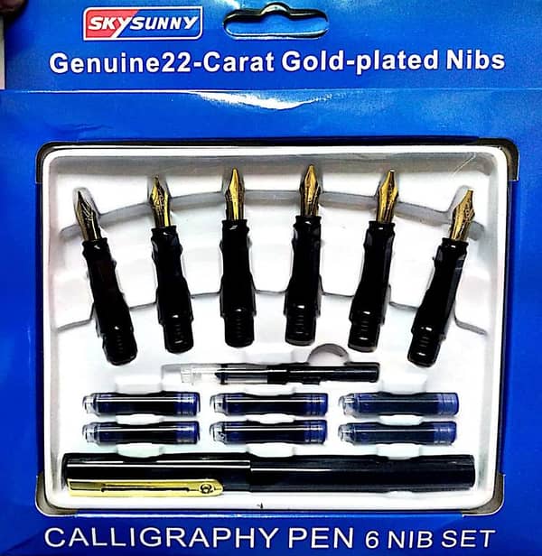 Calligraphy Ink Pen Set 6 Nib Set