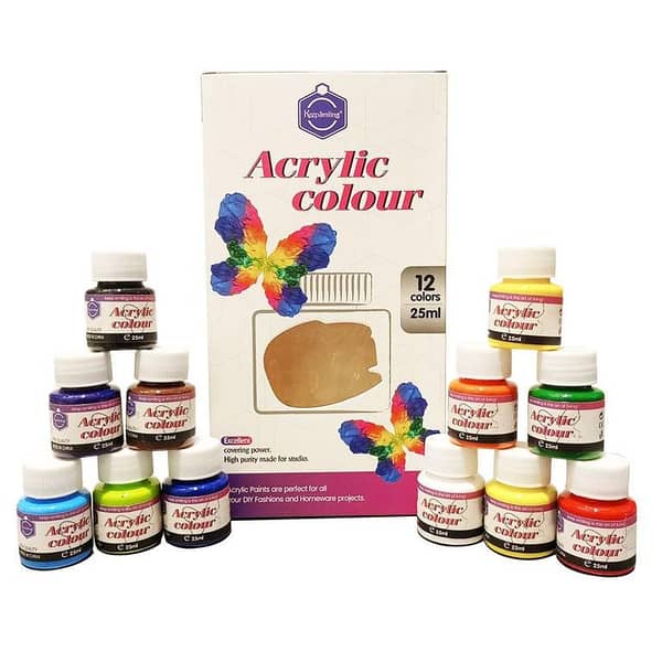 Keep Smiling Acrylic Color Colour 12 x 25ml