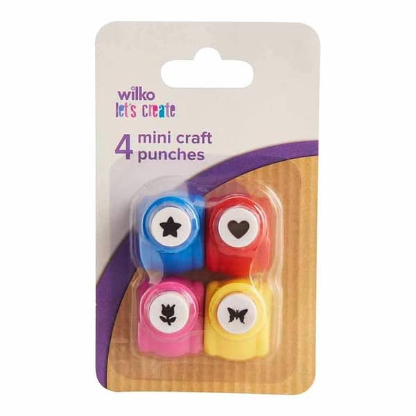 Mini Paper Punch (Pack of 4)