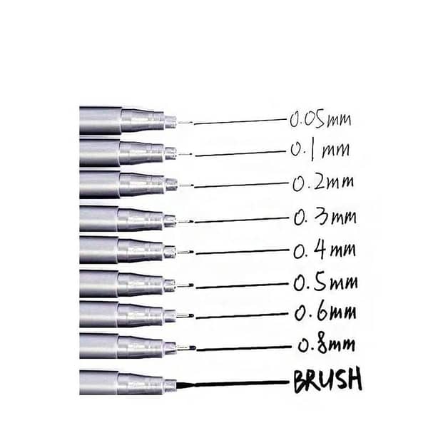 Keep Smiling Drawing Pen Fine Liner, best Sketching Pens for Arts & Craft Students Pigment Liner Pigma Micron Drawing Pens