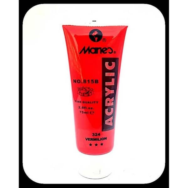 Marie's 75ml Acrylic Colors Paint Tubes-324 Vermilion
