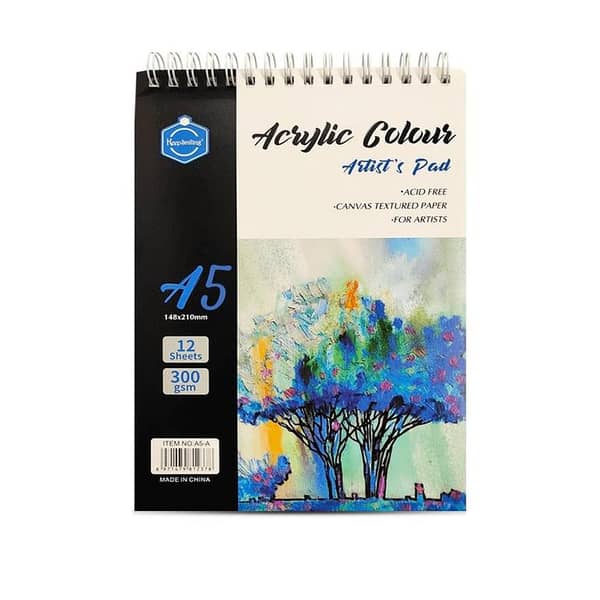 Keep Smiling Acrylic Pad 12 Sheets 300Gm A5/A4/A3