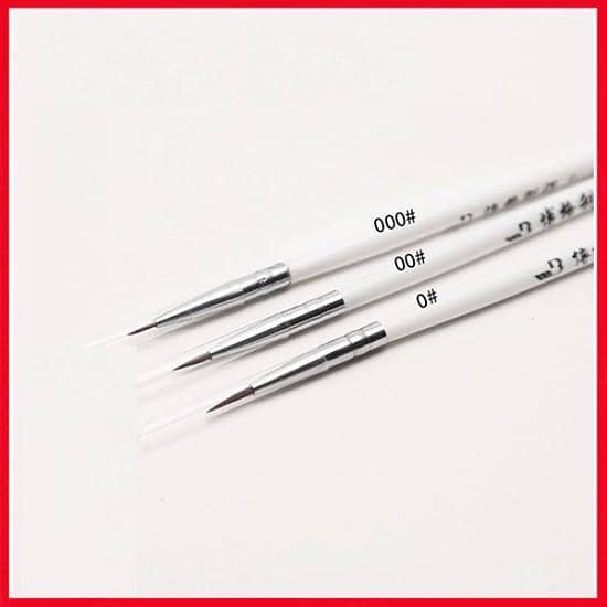 Paint Brushes Artist Water Color Series All Brush Sizes 0,00,000 - 3Pcs