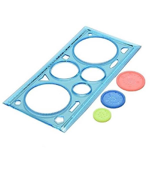 As 1Pc New Spirograph Geometric Ruler Stencil Design Ruler Set Spiral Art Classic Toy Stationery As