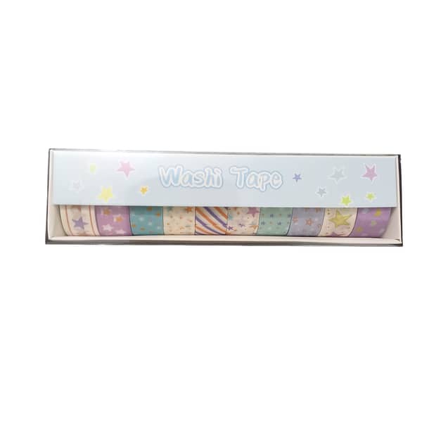 10 Rolls Washi Tapes, Decorative Masking Craft Tapes for DIY Art Crafts Projects, Scrapbook, Washi tape set, Decorative masking tape