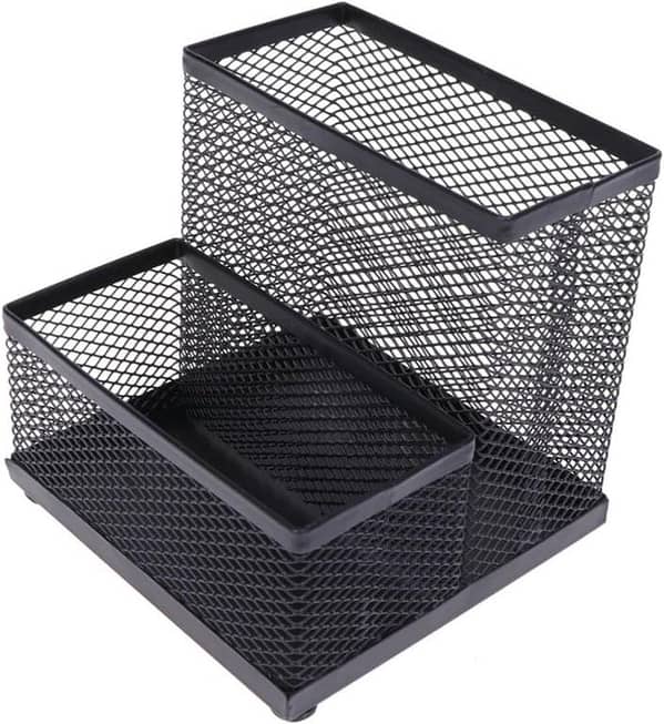 Metal Pen Holder Multifunctional Pen Container Combination Pen Container Gift Student Wrought Iron Organize Cards Pen Stand