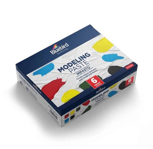 Bluebird Coloured Colored Modeling Paste 125 gm – Set of 6