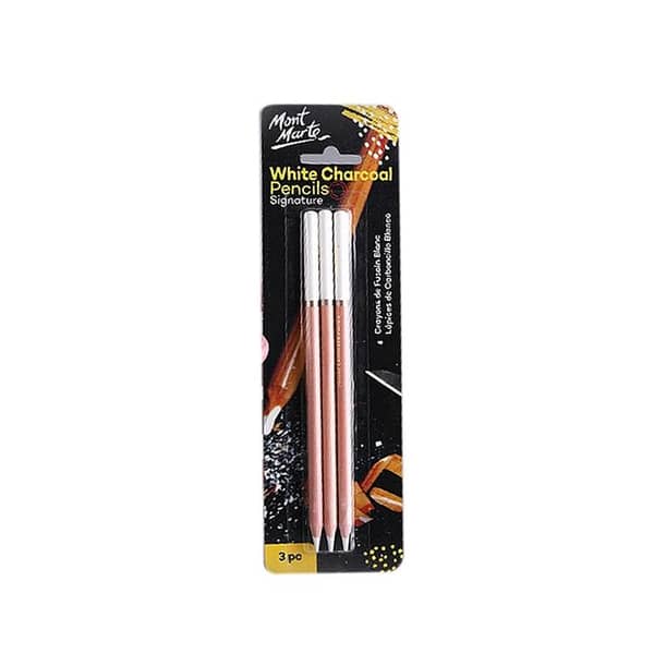 Mont Marte White Pencils 3pcs