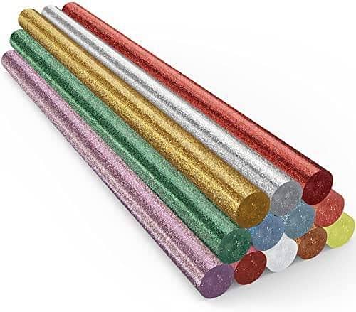 12Pcs For Large Machine 11Mm Thick Hot Glue Gun_Glitter Sticks Multicolour