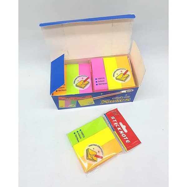 Sticky Notes Pad - Pack of 300 Sticky Notes- 3 x 3 Inch - 100 x 3 colours