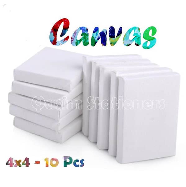 Canvas Broad Size 4 x 4 Inch pack of 10 pcs