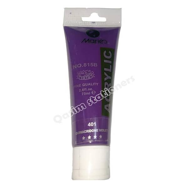Marie's 75ml Acrylic Colors Paint Tubes-401 Quinacridone Violet