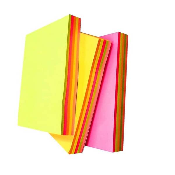 Pack of 100 - Multicolor Sticky Note Pad 3 X 3  76 X 76 multi colour Sticky Notes Book Mark Memo Pad Paper