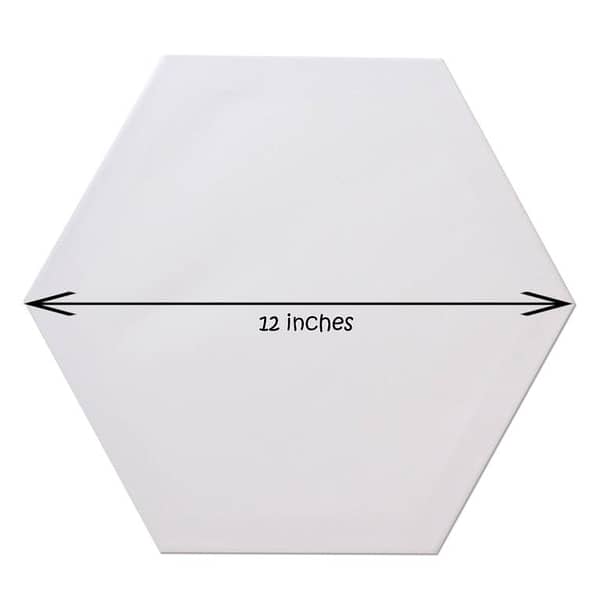 1 Piece Of 12X12 Inches hexagon Canvas For Painting - 12 x 12 hexagon Canvas Board