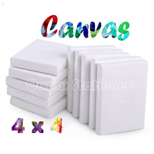 1 Piece Of 4X4 Inches Canvas For Painting - 4 x 4Canvas Board
