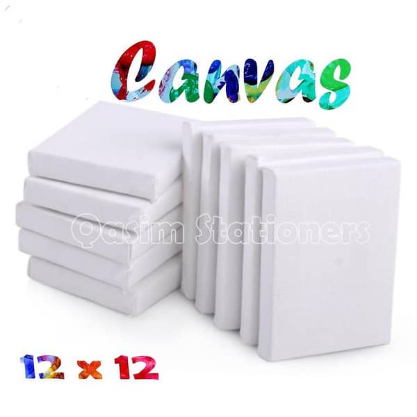 12 x 12 Canvas for Painting, Canvas Board, Canvas Pad White