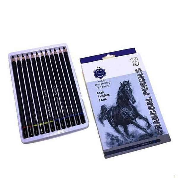 Keep Smiling Charcoal Pencil Set of 12