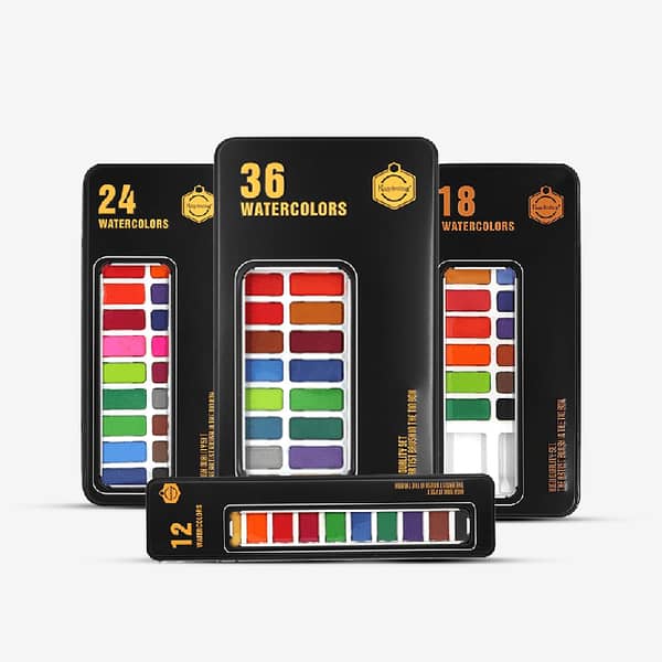 Keep_ Smiling - 12, 18, 24, 36 Watercolor Set In Metal Box