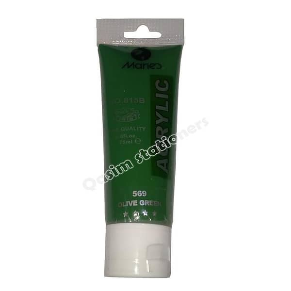 Marie's 75ml Acrylic Colors Paint Tubes-569 Olive Green