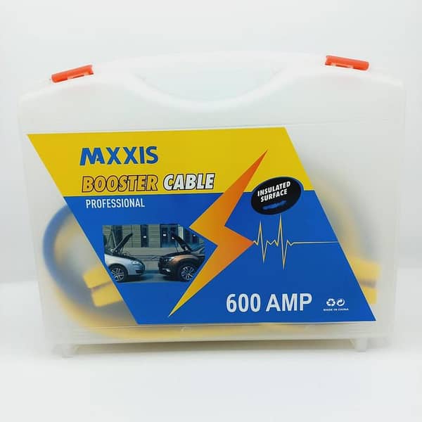 MAXXIS HEAVY DUTY CAR BOOSTER CABLE JUMPER START WIRES – 600AMP – 19FT