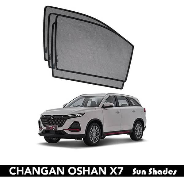 Imported Changan Oshan x7 Sun Shades 6 Pieces -Without Logo-
