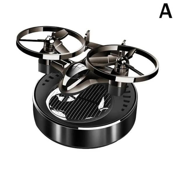 Solar Powered Rotation Helicopter Car Air Freshener For Car And Office