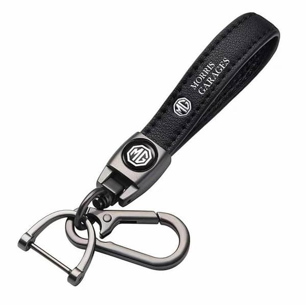 Genuine Leather Car Keychain for MG