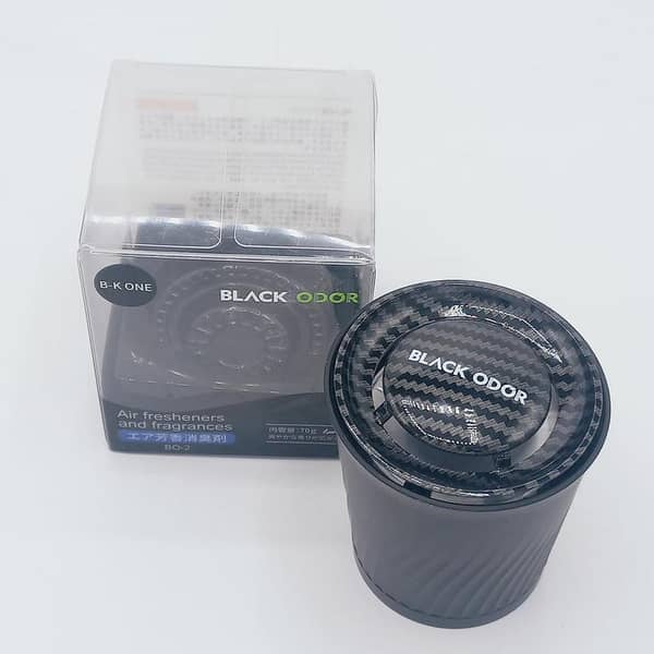 Carbon Fiber Black ODOR Car Air Freshener Jel 70g -Black One-