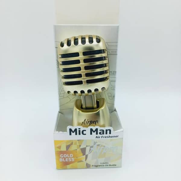 AirPro Mic Man Car Air Freshener - Gold Bless