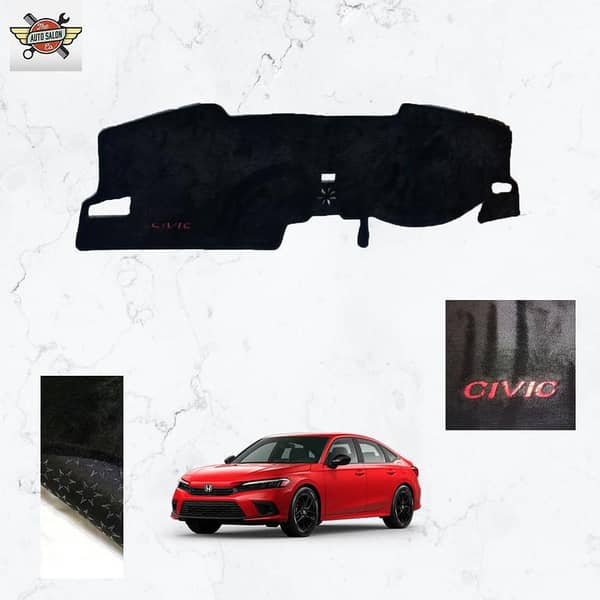 Velvet Dashboard Mat for Honda Civic 2023-2025