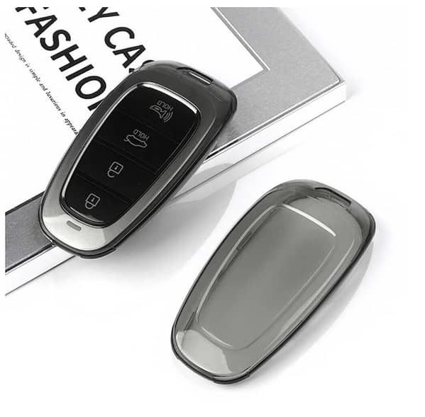 Hyundai Sonata smart key Transpaerant Smoke Key Cover -TPU Quality-