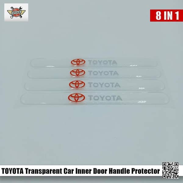 TOYOTA Transparent Car Inner Door Handle Protector 8in1