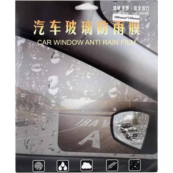 Car Window Rain Proof And Fog Proof Film -2pieces-