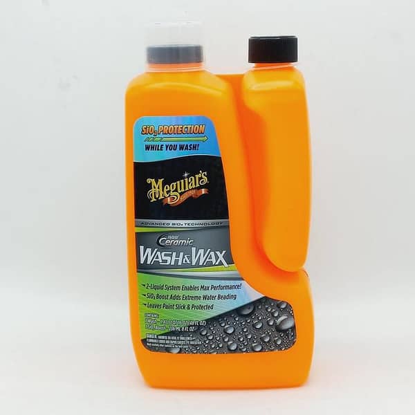 Meguiar's Hybrid Ceramic Wash & Wax - 48 Oz Wash with 8 Oz SiO2 Boost (Car Shampoo)